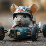 ai generated mouse racing car car 8674235